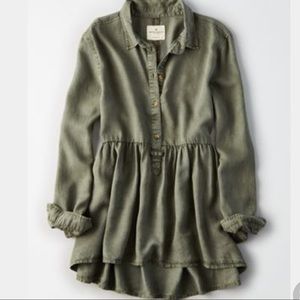 American Eagle Peplum Top